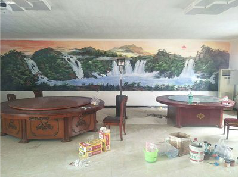  汤阴墙绘-写实风景