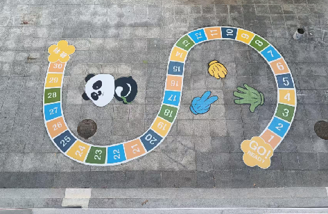  汤阴地面游戏彩绘