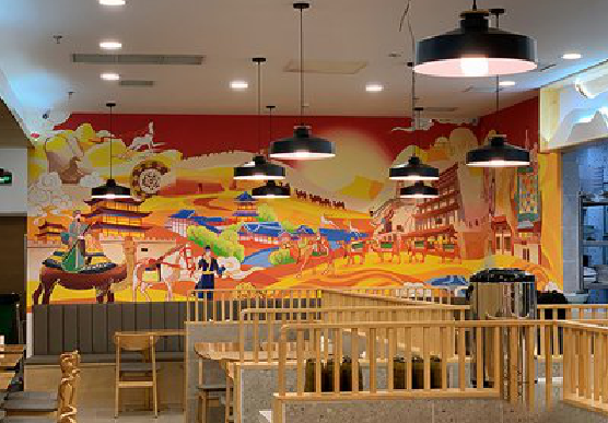 汤阴商业空间彩绘介绍。