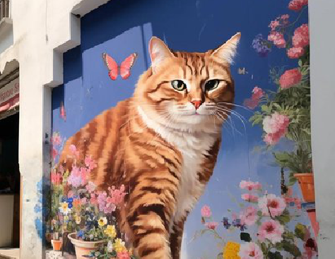 汤阴自己绘制有个性的手绘墙