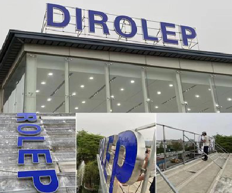 汤阴楼顶发光字安装的注意事项。